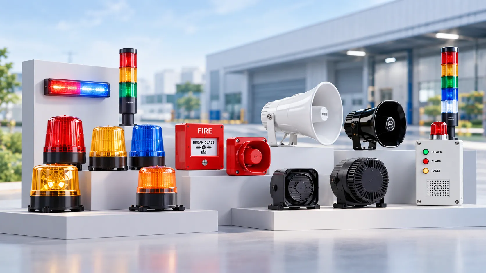 Industrial Emergency Signaling Equipment Display